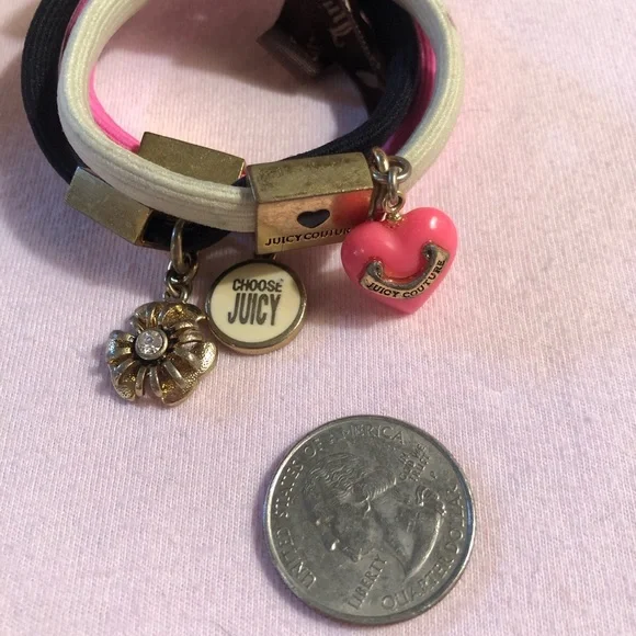 Juicy Couture Hair Tie Vintage Juicy couture braided hair elastic new vintage rare | eBay main image 4